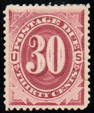 #J 27 VF/XF OG Hr, small repair, bold color, CHOICE!