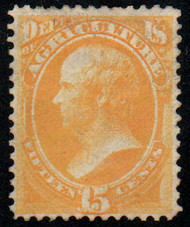 #O  7 F/VF part OG H, nice color!