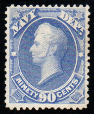 #O 45 VF mint ng, crease, great color!