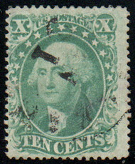 #  33 F/VF, town cancel, lovely color!