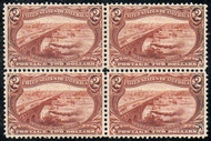 # 293 VF to XF OG LH, Block, w/PF (01/17) CERT, an incredible well centered block of 4, could be one of the finer ones known, terrific eye popping color, too!!