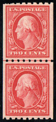 # 391 VF OG H/NH, Line Pair, eye popping color!