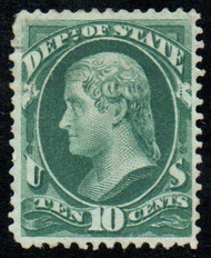 #O 62 VF/XF OG Hr, terrific color, CHOICE!