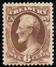 #O 75 F/VF OG VVLH, crease, terrific color!
