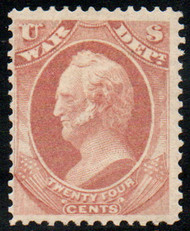 #O 91 F/VF OG Hr, lovely color!