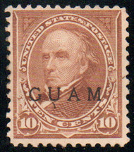 Guam # 9 VF OG LH, nice color!