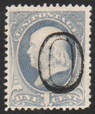 # 206 VF, double lined 0 cancel, lovely color!