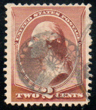 # 210 F/VF, wheel of fortune cancel, beautiful color!