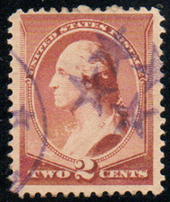 # 210 VF, multiple fancy star cancels, nice color!