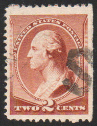 # 210 VF+, letter S cancel, rich color!