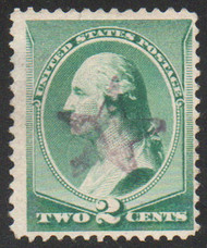 # 213 F/VF, centered purple star cancel, beautiful color!