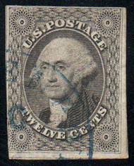 #  17 F-VF, town cancel, pressed crease, nice price!