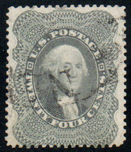 #  37 VF, town cancel, vivid color!