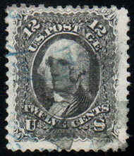 #  90 F/VF, multiple cancels, apparent grill, bold color!