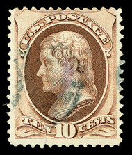 # 139A Fine+, w/CROWE (04/20) CERT, rare I grill, tear,  a very rare variety, fewer than 15 known, SCARCE!