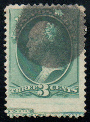 # 184 VF, circle cancel, imprint single, robust color!