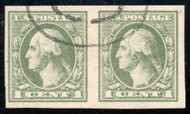 # 531 VF, Pair, oval cancel, lovely color!