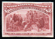 # 242 P3 VF/XF OG NH, proof on India, fresh color, nice!