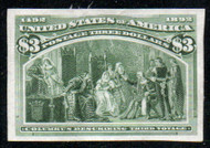 # 243 P3 SUPERB, proof on India, lovely color, Fresh!