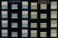 #C 20 - C22 VF to VF/XF OG NH, twelve sets each with a different plate number, nicely displayed, Fresh!