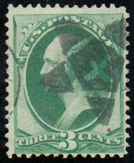 # 147 F-VF, "cross in pentagon star" cancel, spectacular color!