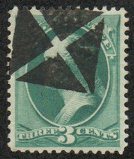 # 147 SUPERB, bold "crossroads" cancel, nice strike, GEM!