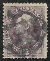 # 151 F-VF, "checkerboard" cancel, lovely color!