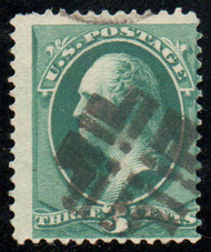 # 158 Fine+, fancy "cross" cancel, fresh color!