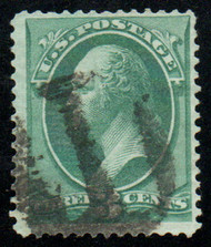 # 158 F-VF, "anchor" cancel, terrific color!