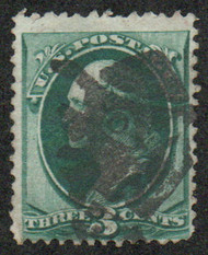 # 158 F-VF, "fireman" cancel, vivid color!