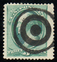 # 158 VF+ JUMBO, bold "target" cancel, monster margins!