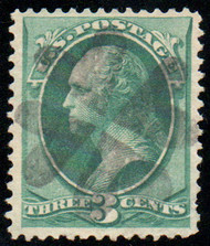 # 158 VF+, sock on the nose "4 hearts" cancel, rich color!