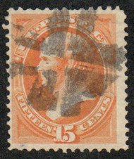 # 163 F-VF, "crossroads" cancel, eye popping color!