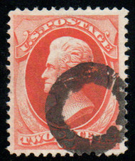 # 178 VF, hollowed "circle" cancel, eye popping color!