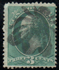 # 184 Fine+, fancy large "honey bee" cancel, robust color!