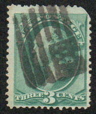 # 184 F-VF, "flag" cancel, spectacular color!