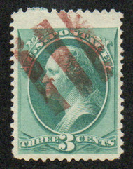 # 184 VF JUMBO, red "grid" cancel, vivid color!