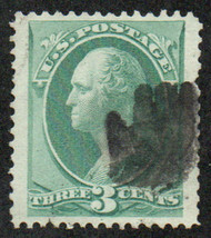 # 184 XF-SUPERB JUMBO, "hand" cancel, lovely margins, GEM!