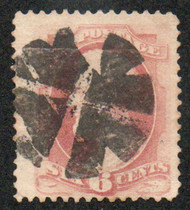 # 186 F-VF JUMBO, bold "crossroads" cancel, fresh!