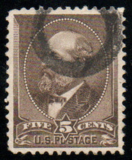 # 205 SUPERB, hollowed "circle" cancel, fresh color, GEM!