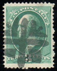# 207 VF/XF, fancy "geometric" cancel, vibrant color, SELECT!