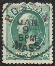 # 207 VF/XF, sock on the nose clear "town cancel", robust color, SELECT!