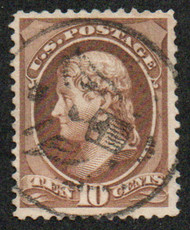 # 209 VF+, sock on the nose "eagle w/ shield" cancel, very nice!
