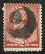 # 210 Fine, "sun & moon" cancel, fresh color!