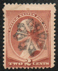 # 210 Fine+, fancy "floral" cancel, rich color!
