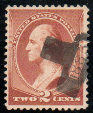 # 210 VF, "1885" in "cross", fresh color!