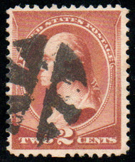 # 210 VF+, "circle of triangles" cancel, rich color!