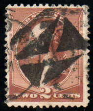 # 210 VF+, bold "crossroads" cancel, rich colors!