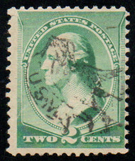 # 213 F-VF, USM "winged horse" cancel, rich color!