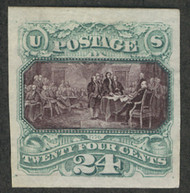 # 120 P3 SUPERB, Proof on India, vivid color, GEM!